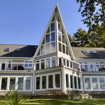 Modern home with expansive windows