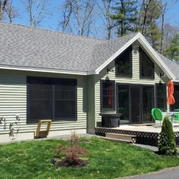 Residential windows with dark tint