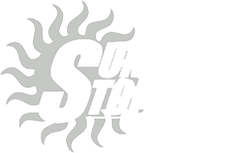 Sun themed window tinting logo