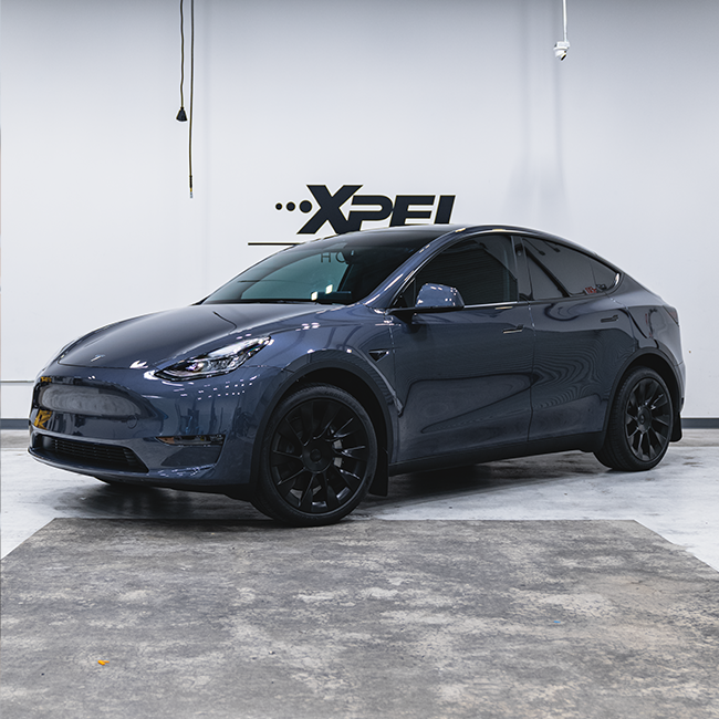 Sleek SUV with tinted windows